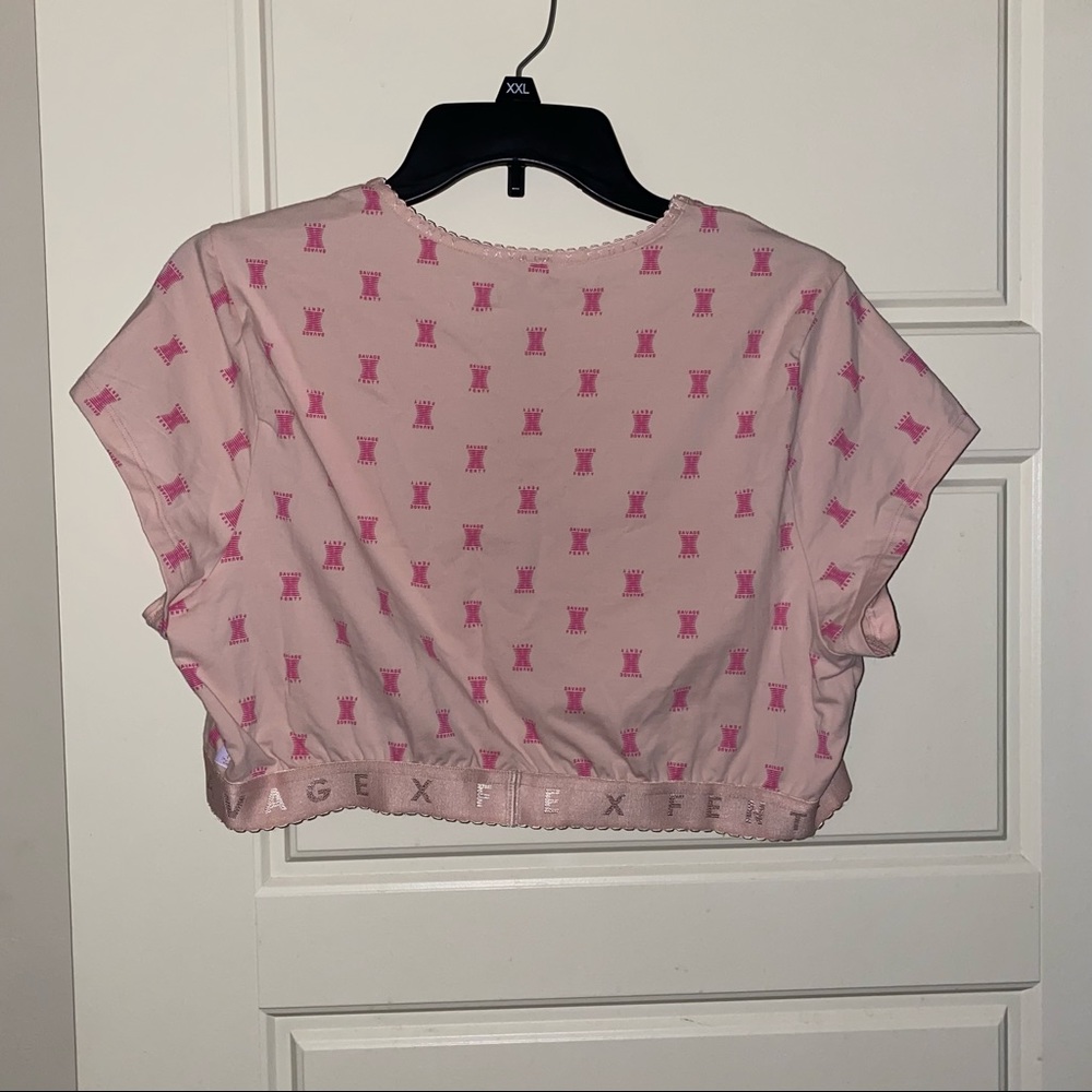 NWOT savage x fenty crop sleep top - Picture 3 of 3